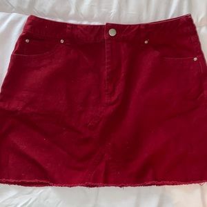 red pencil skirt
